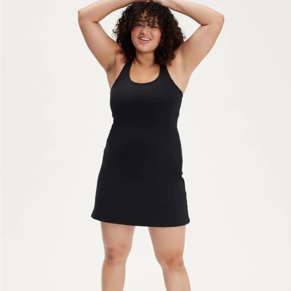 🖤🖤 Girlfriend Collective Paloma Racerback Dress Black M 🖤🖤